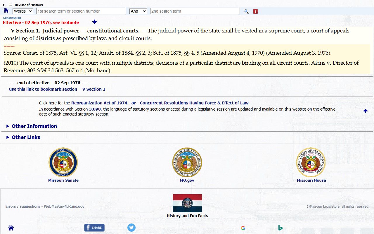 Moniteau County court dockets Missouri judicial power source
