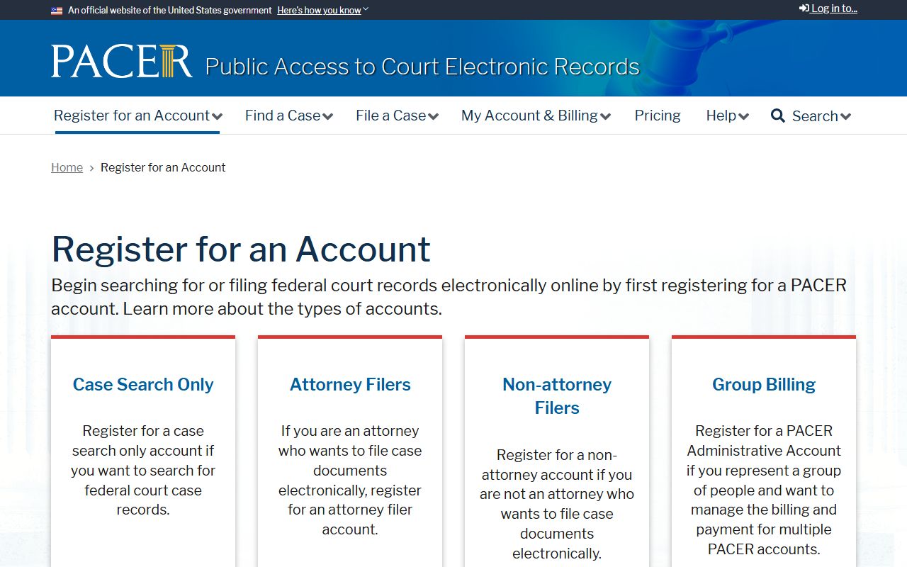 Moniteau County Circuit Court federal PACER registration boundary